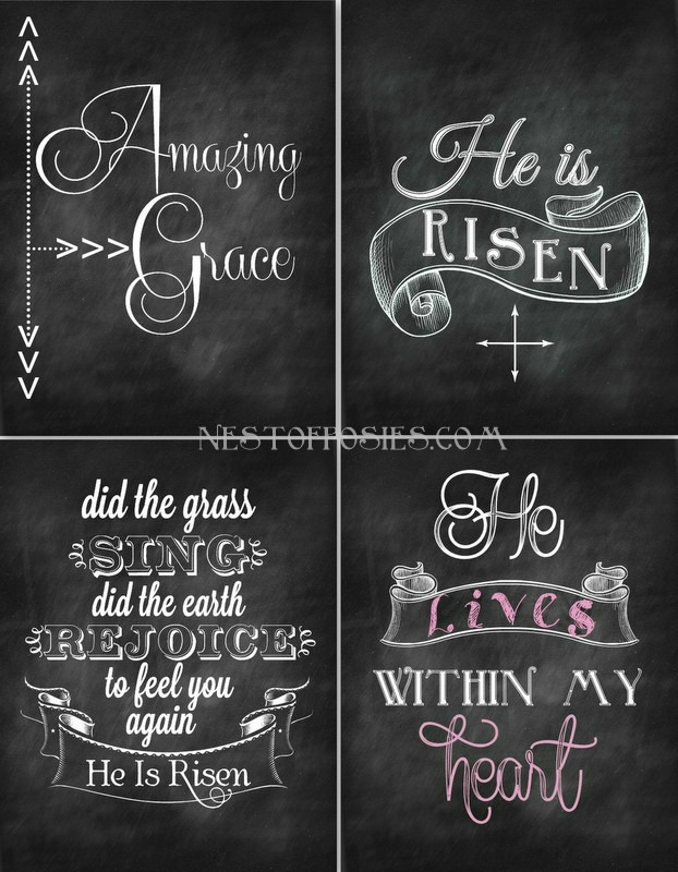 Easter Chalkboard Printables1