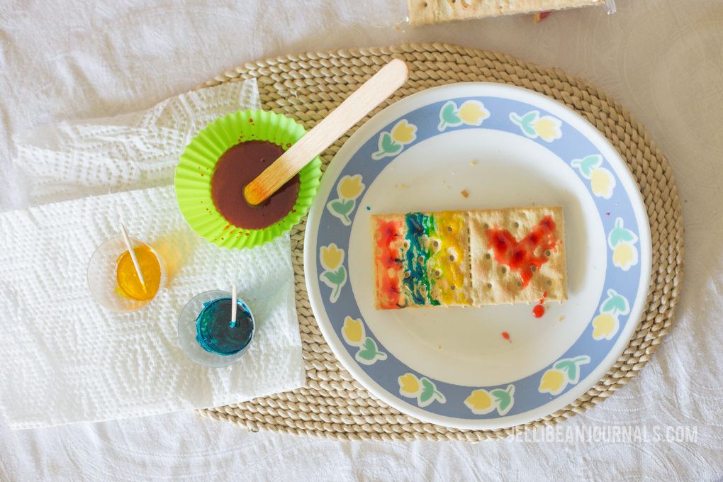 painting snack activity for kids2 Jellibean Journals